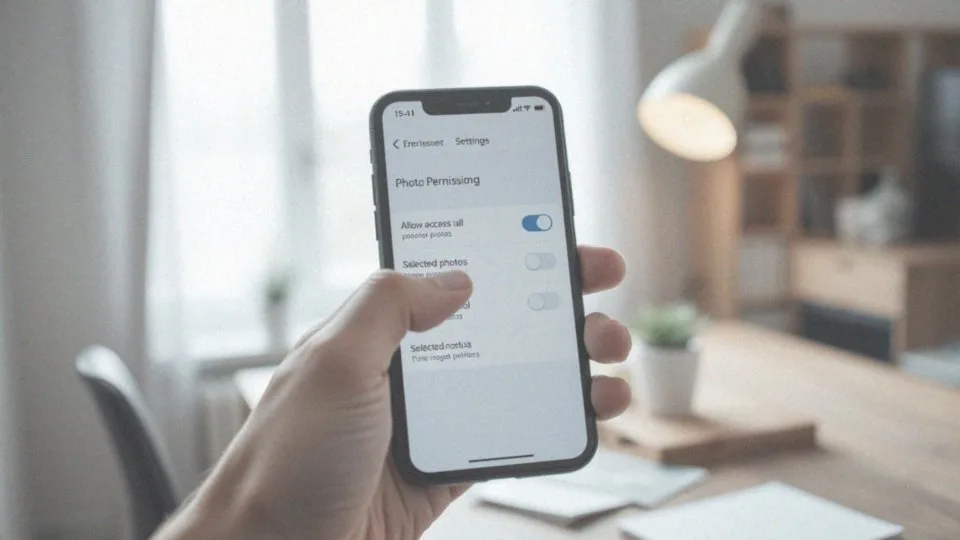 Jak użytkownik może zmienić uprawnienia aplikacji dotyczące zdjęć?