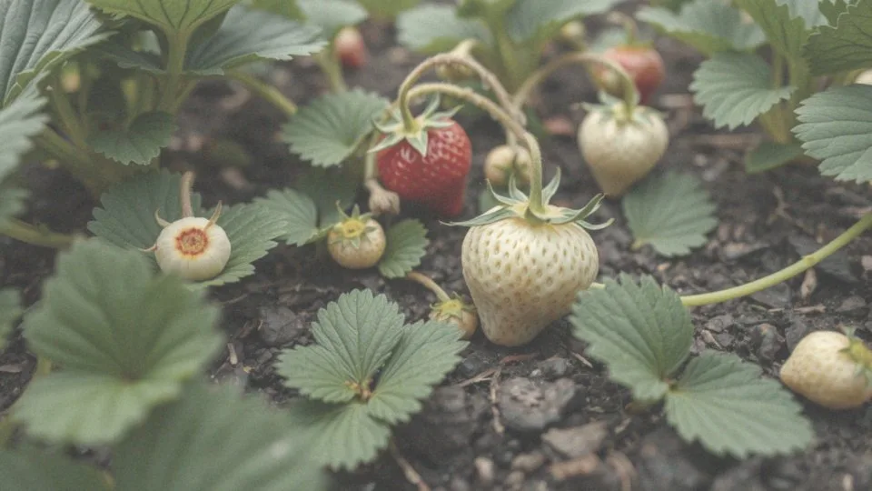 Jak brak składników pokarmowych wpływa na owoce truskawek?