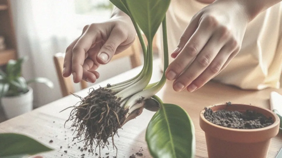 Jak przeprowadzić podział skrzydłokwiatu podczas przesadzania?