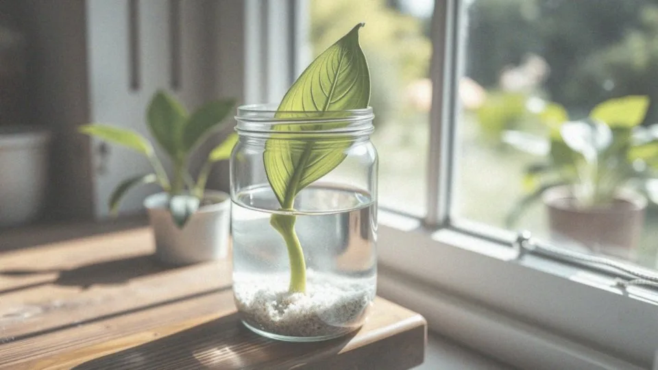 Jak rozmnażać skrzydłokwiat z liścia?