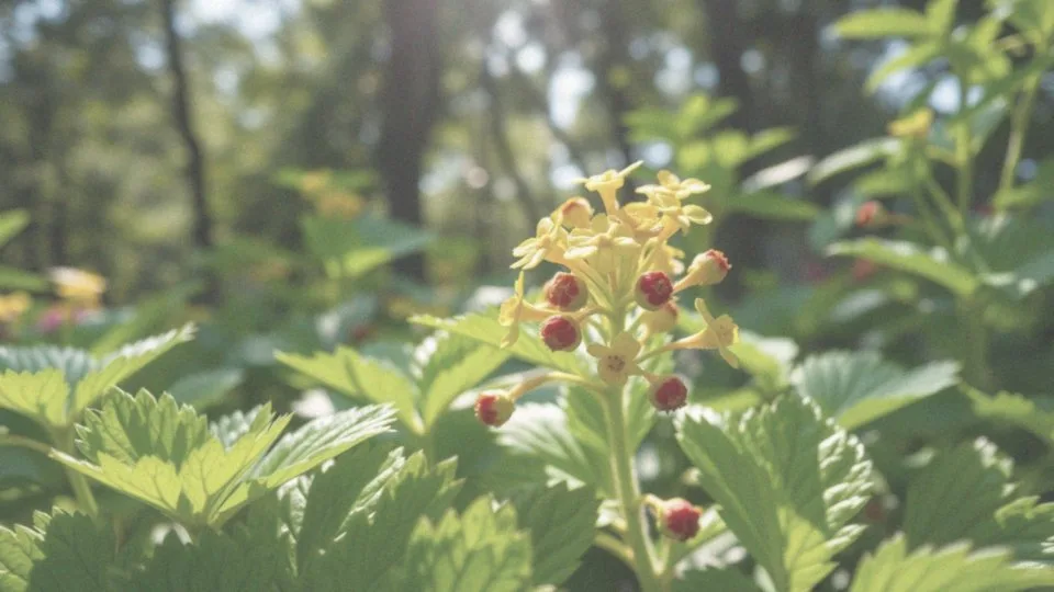 Co wyróżnia kwiaty poziomkówki indyjskiej?