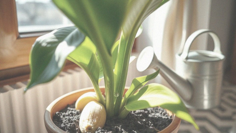 W jaki sposób skórki z bananów mogą pomóc w pielęgnacji skrzydłokwiatu?