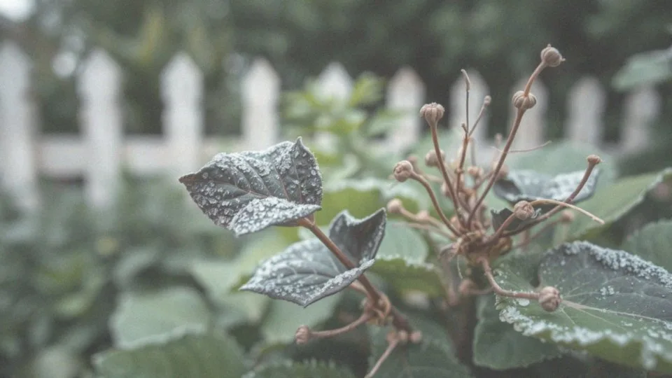 Co to jest zmarznięta hortensja?